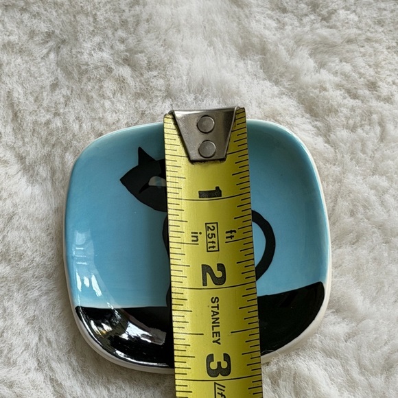 HUES N BREWS CATTITUDE TEABAG HOLDER AND TRINKET DISH - Picture 10 of 11